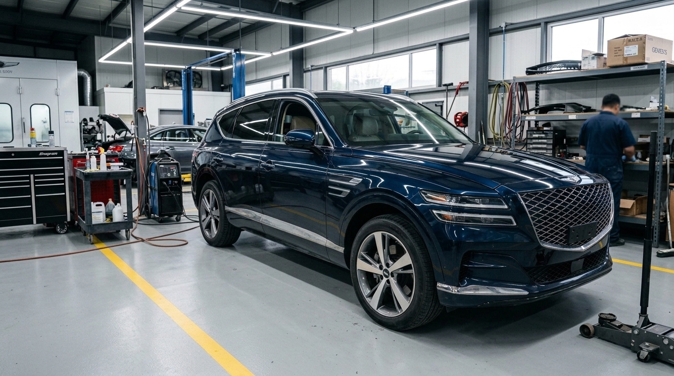Restored pristine vehicle after collision repair Complete Auto Body Oakville