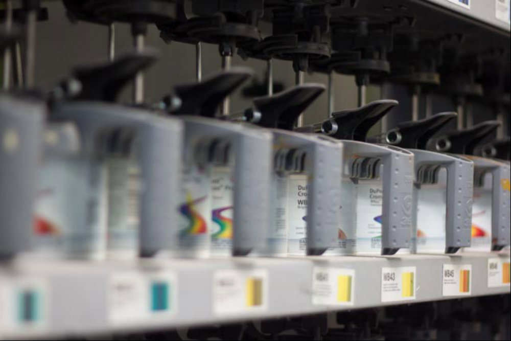 Axalta Waterborne Paint Mixing & Color Blending Room